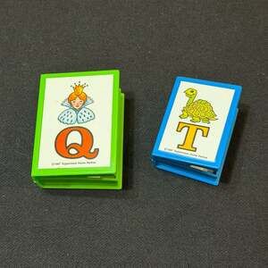 Vintage Tupperware TupperToys 1987 Bookworm Nesting Alphabet Q R S T U V